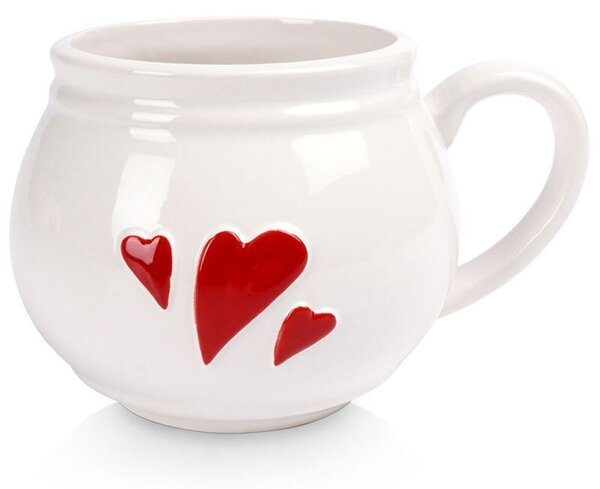 Kubek ceramiczny SERCE 430 ml