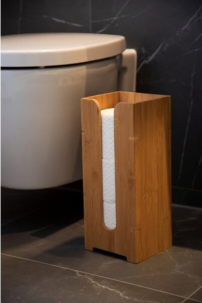 Bambusowy uchwyt na papier toaletowy Wenko Bamboo