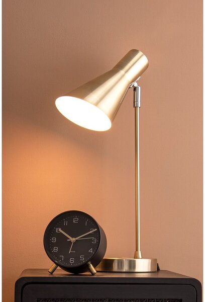 Czarny budzik Karlsson Lofty, ø 11 cm