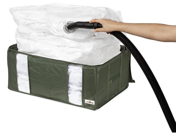 Tekstylny pojemnik do przechowywania ubrań próżniowy 65x45x27 cm Ecologik – Compactor