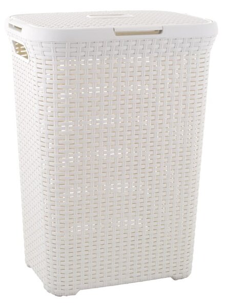 Jasnokremowy kosz na pranie Curver Hamper, 60 l