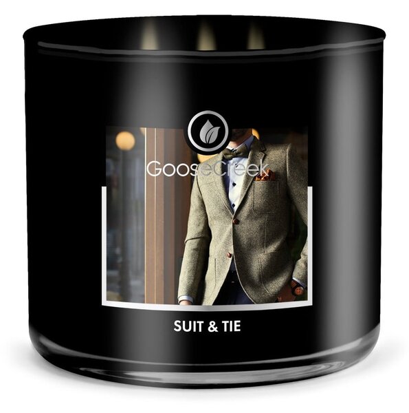 Męska świeczka zapachowa w pojemniku Goose Creek Suit & Tie, 35 h