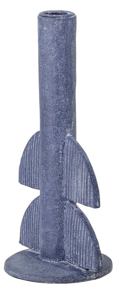 Niebieski świecznik Bloomingville Bess I, wys. 22 cm