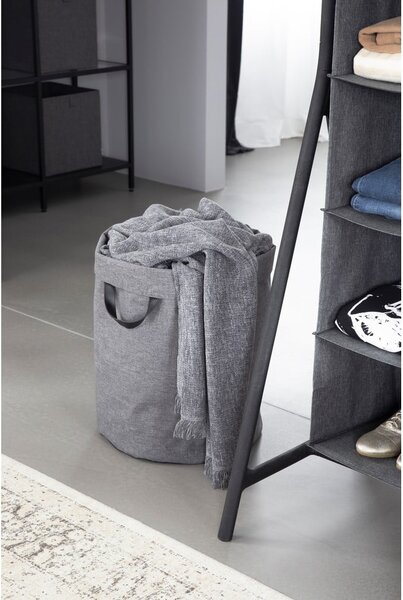 Szary kosz na pranie Bigso Box of Sweden Bin, 69 l