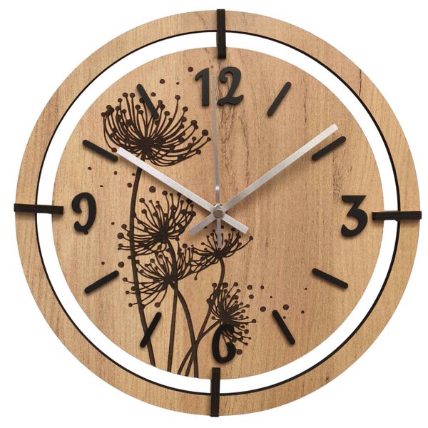 Zegar ścienny z motywem dmuchawca | LOTI