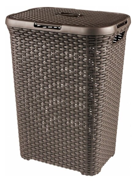 Brązowy kosz na pranie Curver Hamper, 40 l