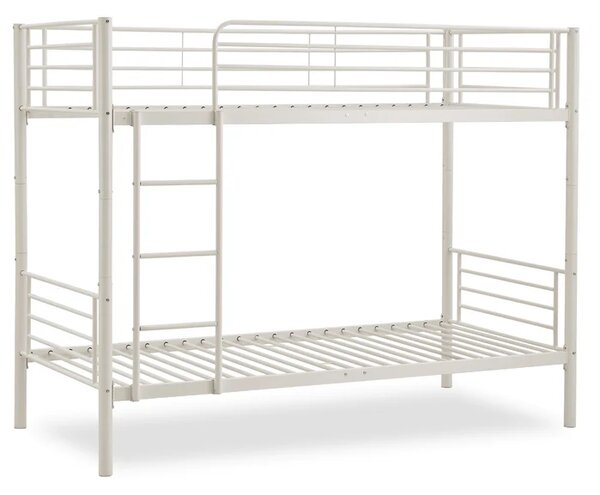 Łóżko Piętrowe Dla Dzieci 90x200 cm RODEZ Metalowe Kaszmir Loft