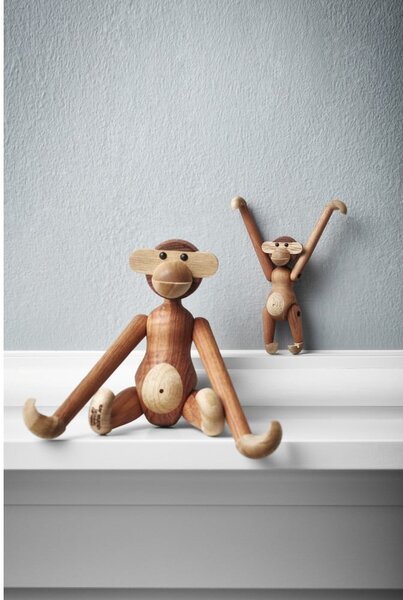 Figurka z litego drewna Kay Bojesen Denmark Monkey Teak