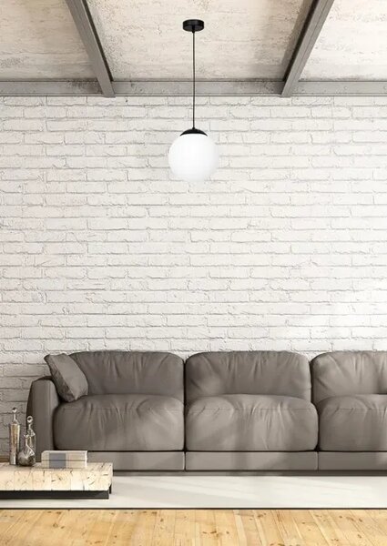Metalowa czarna lampa wisząca E4-B82