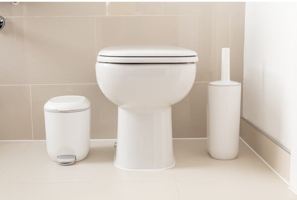 Jasnobeżowa szczotka do WC ze schowkiem Addis Premium