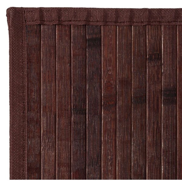 Ciemnobrązowy bambusowy dywan 60x90 cm – Casa Selección