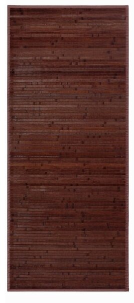 Ciemnobrązowy bambusowy dywan 75x175 cm – Casa Selección