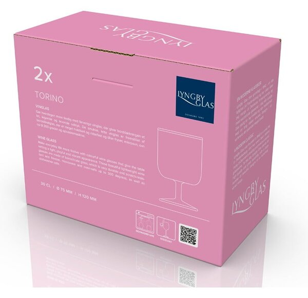 Kieliszki do wina zestaw 2 szt. 300 ml Torino – Lyngby Glas