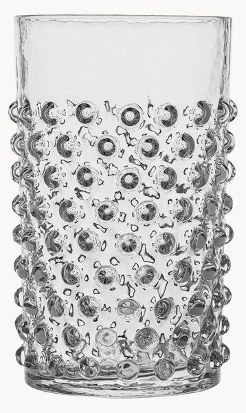 Komplet szklanek ze szkła dmuchanego Hobnail, 6 elem