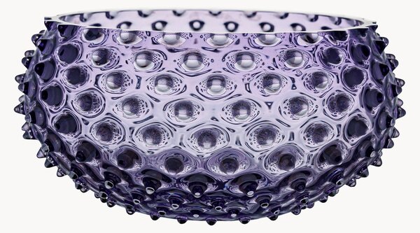 Miska ze szkła dmuchanego Hobnail