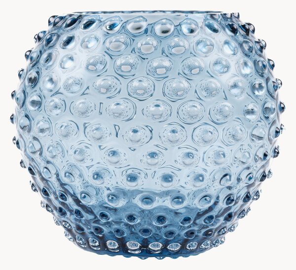 Wazon ze szkła dmuchanego Hobnail, W 18 cm