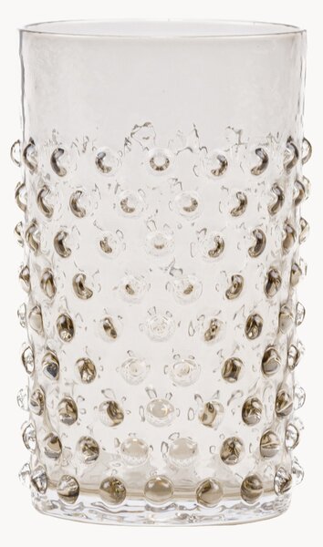Komplet szklanek ze szkła dmuchanego Hobnail, 6 elem