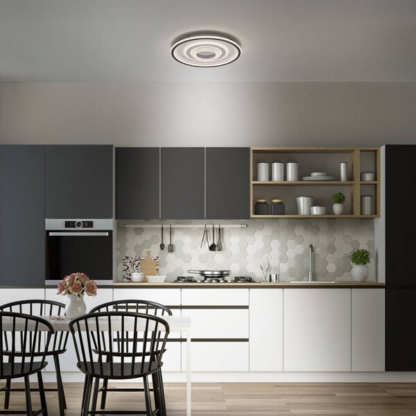 OSRAM Lampa sufitowa ORBIS CRISTALLY, biały / opal, salon / jadalnia, aluminium, nowoczesny