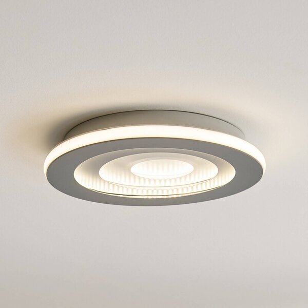 OSRAM Lampa sufitowa ORBIS SPIRAL CENTRAL LIGHT, możliwość ściemniania, aluminiowy / szary / cynkowy, salon / jadalnia, metal, nowoczesny