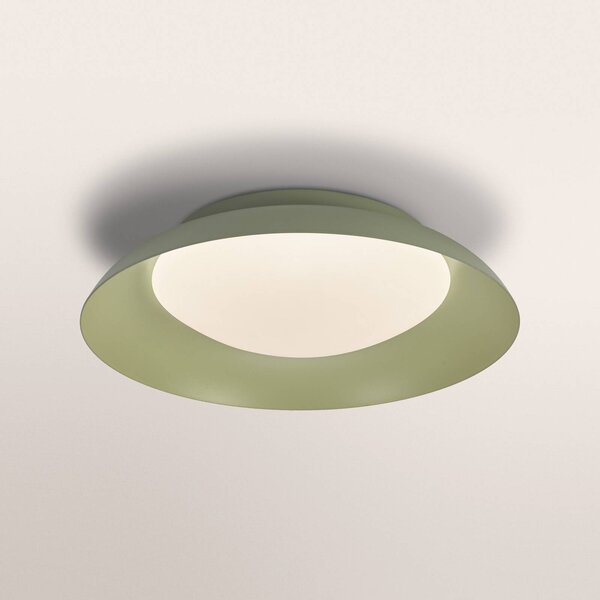 OSRAM Lampa sufitowa ORBIS PLATE, możliwość ściemniania, zielony, salon / jadalnia, metal, nowoczesny