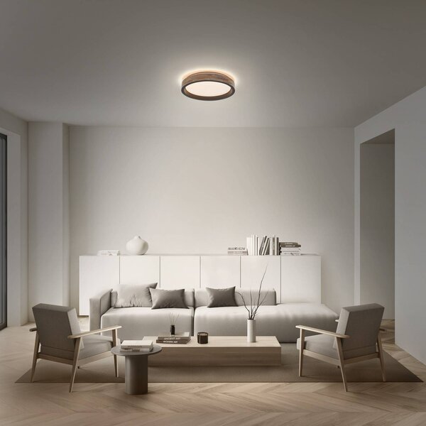 OSRAM Lampa sufitowa ORBIS MARIANO, możliwość ściemniania, jasne drewno, salon / jadalnia, metal, nowoczesny