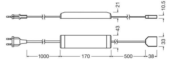 OSRAM Taśma LED FLEX ACOUSTIC, zestaw startowy, 260 cm, 10 mm możliwość ściemniania, czarny, salon / jadalnia, tworzywo sztuczne, nowoczesny