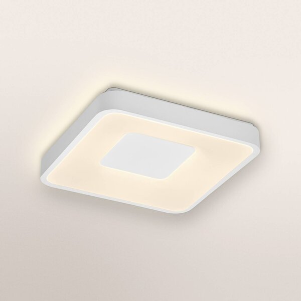 OSRAM Lampa sufitowa ORBIS PIANA, możliwość ściemniania, biały / opal, salon / jadalnia, metal, nowoczesny