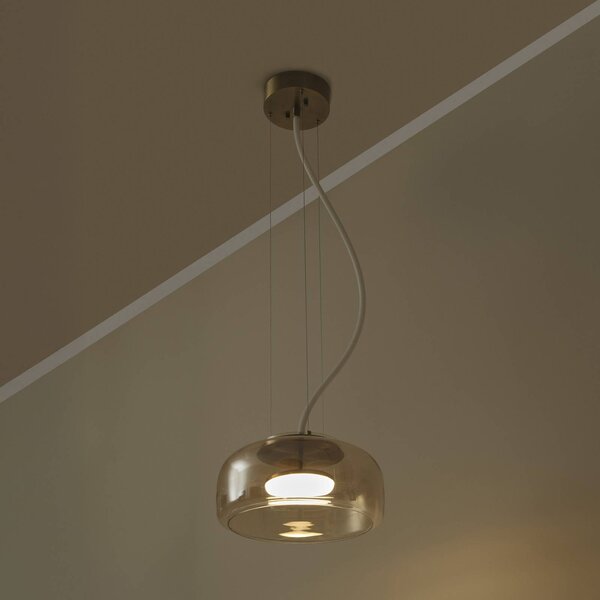 OSRAM Lampa wisząca DECOR GLOW, mosiężny / złoty, salon / jadalnia, szkło, nowoczesny