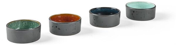 Czarne ceramiczne miski zestaw do serwowania 4 szt. Gastro Black/Mix – Bitz