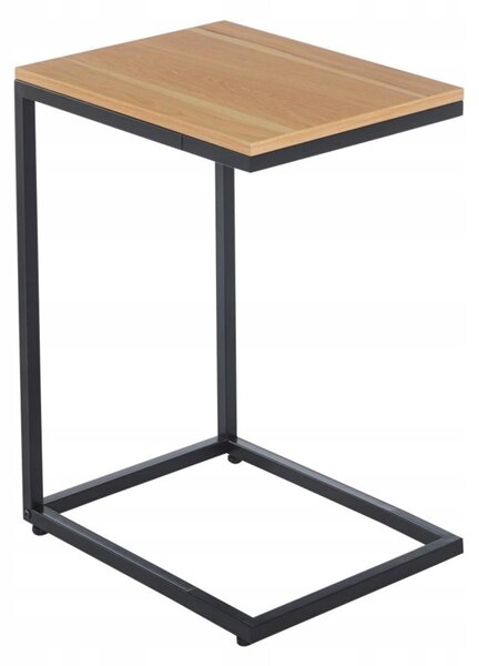 Stolik kawowy loftowy zestaw do salonu 35 x 45 cm kolor dąb naturalny FURNITEX L16-FX