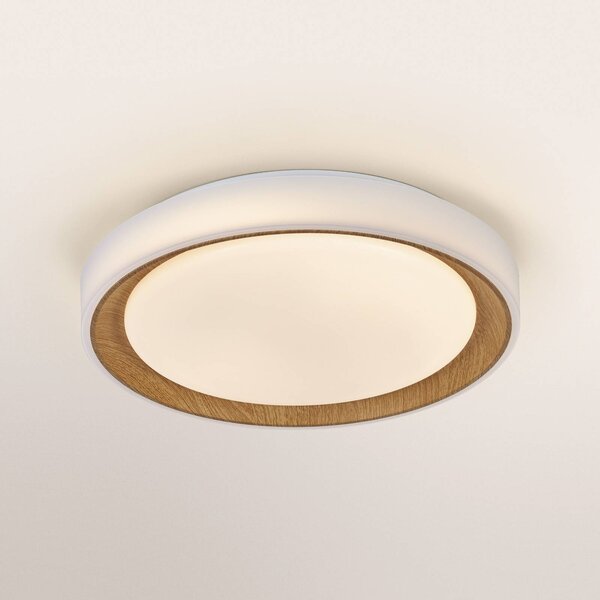 OSRAM Lampa sufitowa ORBIS GLORIE, możliwość ściemniania, biały / opal, salon / jadalnia, metal, nowoczesny