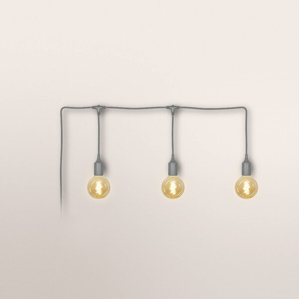 OSRAM Łańcuch świetlny ENDURA DECOR, szary, 7 m, 3-punktowy, IP44 DECOR, aluminiowy / szary / cynkowy, tworzywo sztuczne