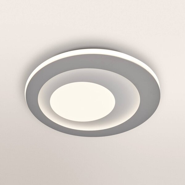 OSRAM Lampa sufitowa ORBIS SPIRAL CENTRAL LIGHT, możliwość ściemniania, aluminiowy / szary / cynkowy, salon / jadalnia, metal, nowoczesny