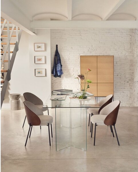 Szklany stół 90x180 cm Burano – Kave Home