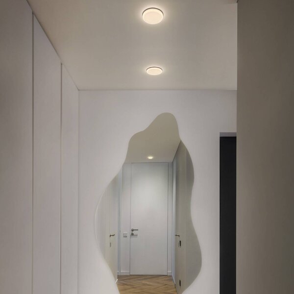 OSRAM Oprawa wpuszczana LED SLIM, Ø 17 cm, biała, metalowa, 3 000 K SLIM, biały / opal, salon / jadalnia, metal