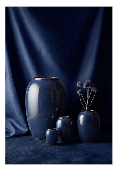 Ciemnoniebieski kamionkowy wazon (wysokość 20 cm) Gastro Blue – Bitz