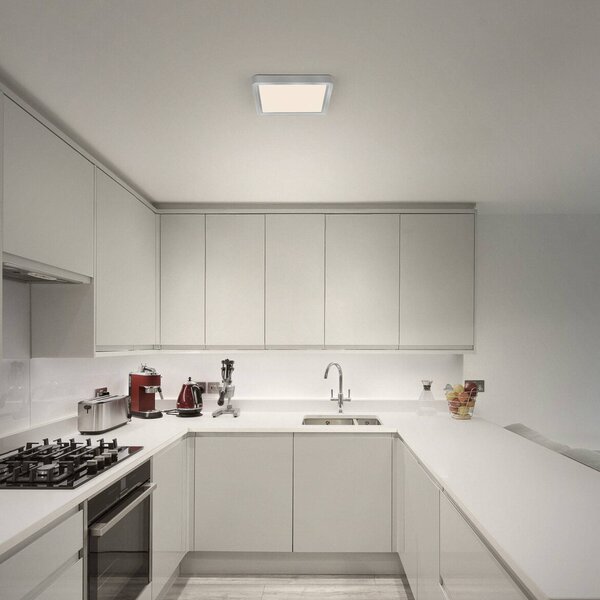 OSRAM Lampa sufitowa ORBIS QUICKFIX, możliwość ściemniania, chromowy / srebrny, salon / jadalnia, metal, nowoczesny