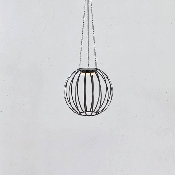 Markslöjd Lampa wisząca LED Kivo, Ø 37 cm, czarna, IP44, ściemniana. możliwość ściemniania, czarny, metal, skandynawski