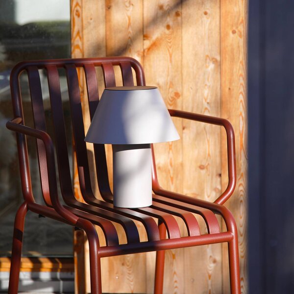 Markslöjd Lampa stołowa LED Vivo, szara, IP44, wysokość 30 cm, ściemniana. możliwość ściemniania, aluminiowy / szary / cynkowy, metal, skandynawski