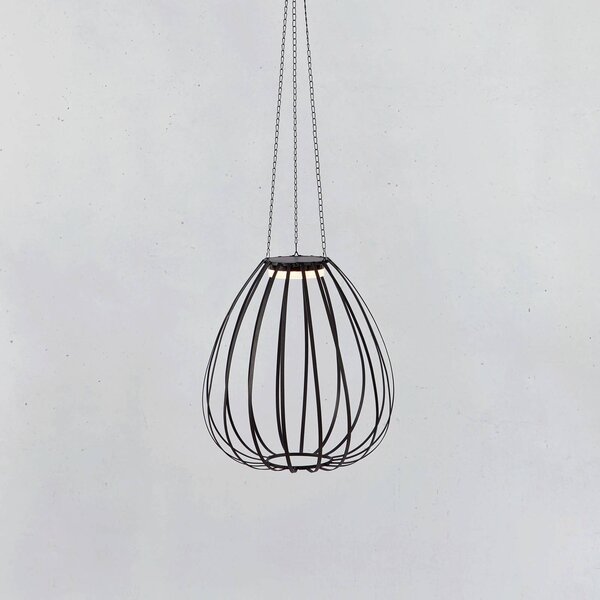 Markslöjd Lampa wisząca LED Ovia, Ø 42 cm, czarna, IP44, ściemniana. możliwość ściemniania, czarny, metal, skandynawski