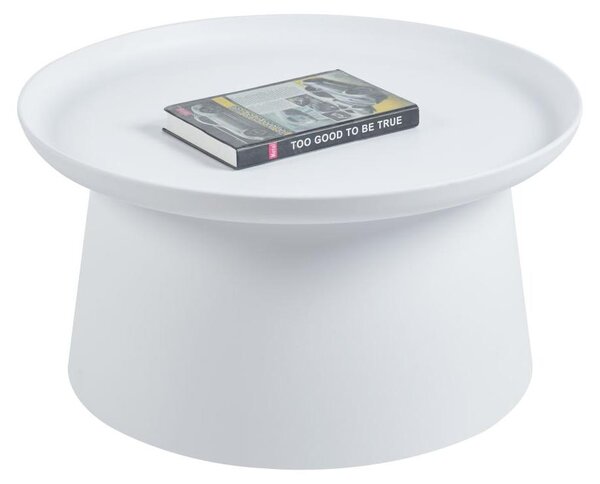Stolik kawowy do salonu 70 x 70 cm kolor biały FURNITEX L17-FX