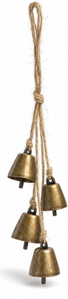 Świąteczna zawieszka dekoracyjna GOLDEN BELLS 35 cm, złota