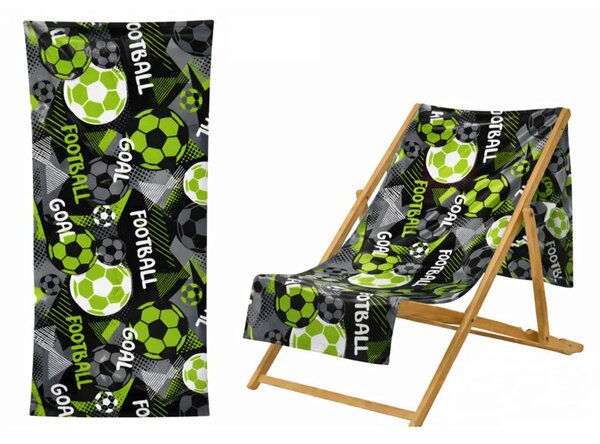 Ręcznik Plażowy Kąpielowy Szybkoschnący Na Basen 70x140cm Mikrofibra Piłki
