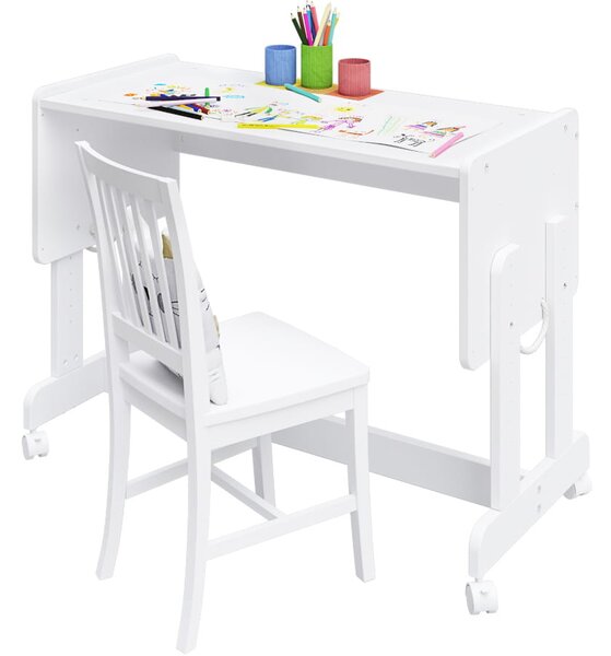 Białe Łóżeczko 6w1 Lula Baby 90×40 – dostawka, kosz Mojżesza, biurko