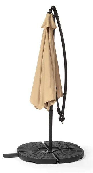 Czarna podstawka na parasol ogrodowy Bonami Essentials, ø 100 cm