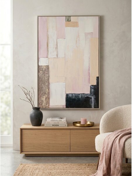 Obraz drukowany na płótnie z ręcznie malowanymi elementami z ramą w zestawie 80x120 cm Meldert – Yes Everyday