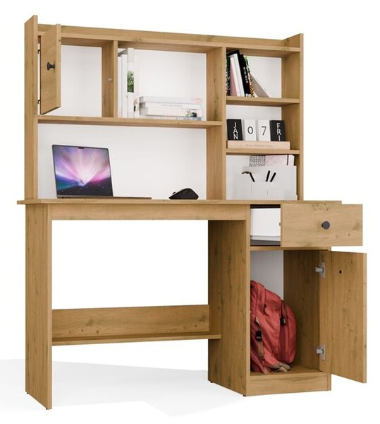 Biurko z nadstawką i szafką artisan | Umeblowana.com