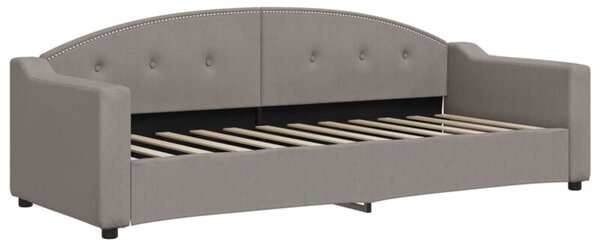 Sofa z funkcją spania, kolor taupe, 80x200 cm, obite tkaniną