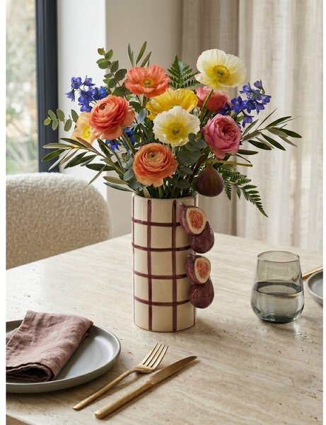 Fioletowo-kremowy ceramiczny wazon (wysokość 21 cm) Havor – Yes Everyday