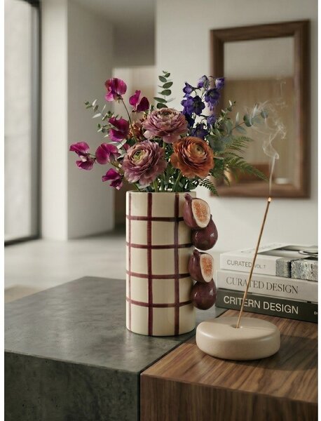 Fioletowo-kremowy ceramiczny wazon (wysokość 21 cm) Havor – Yes Everyday